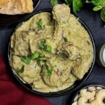 Afghani Chicken, spices, and cooking in the kitchen.