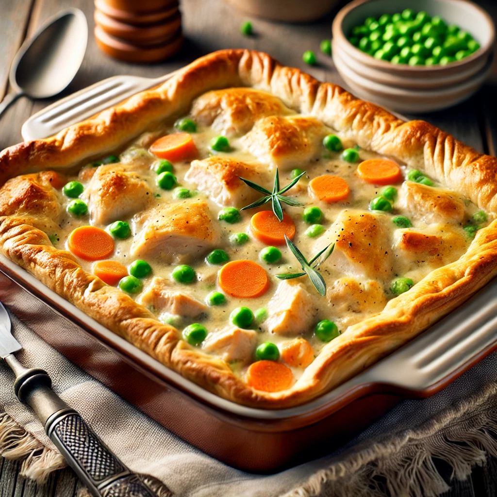 Chicken pot pie casserole recipe